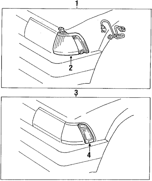 Park & Signal Lamps for 1987 Toyota Corolla #0