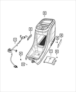 7EJ611X9AA - Interior Trim: Floor Console for Mopar Image image