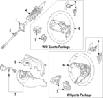 96720AR450VCS - Steering: Switch for Hyundai Image
