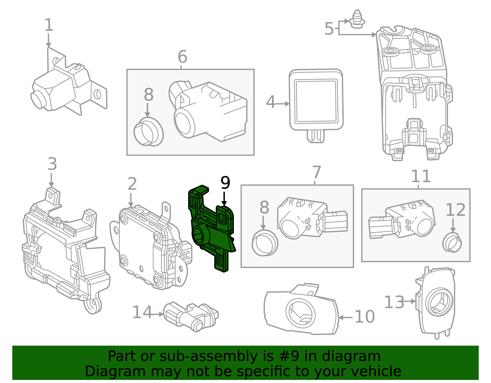 2024-2025 Lexus Parking Aid Sensor Bracket 89348-0E410 | OEM Parts