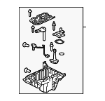 LR086423 - Engine: Oil Pan for Land Rover: Discovery, Range Rover, Range Rover Sport Image
