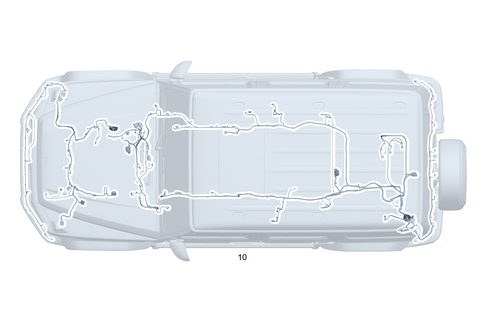 Frame Floor System Main Wiring Harness for 2008 Mercedes-Benz G500 #0