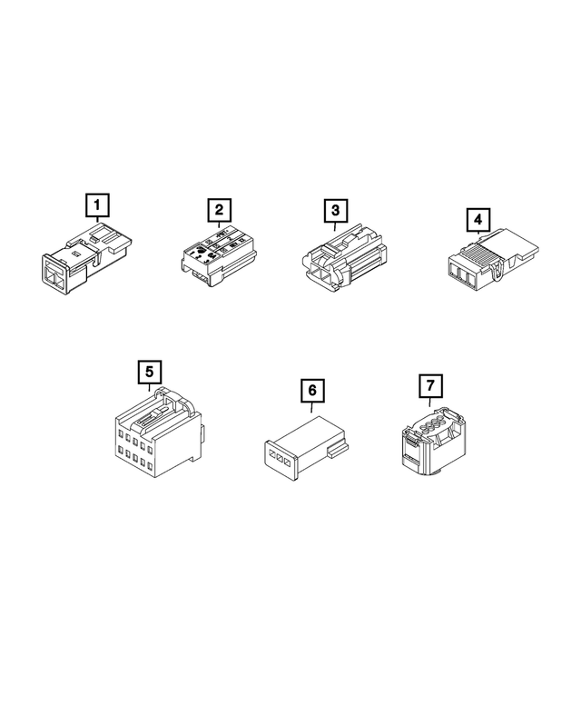68265995AA - Electrical: Electrical Connector for Mopar Image
