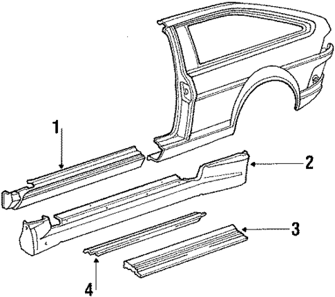 Rocker for 1986 Volkswagen Scirocco #0
