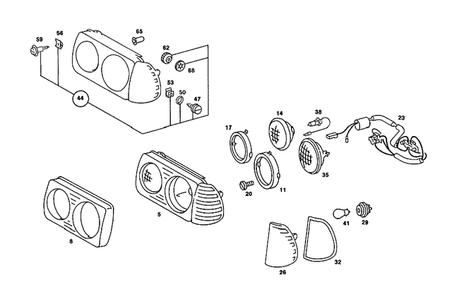 28200961 - Electrical System: Lighting Unit for Mercedes-Benz Image image