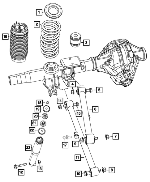 Rear Suspension and Cradle for 2021 Ram 1500 #0