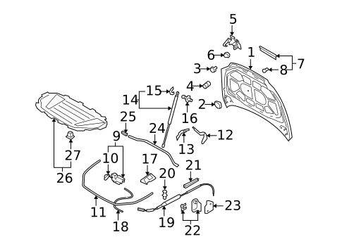 Hood & Components for 2009 Audi Q7 #0