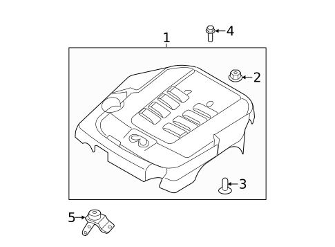 Engine Appearance Cover for 2011 INFINITI M56 #0
