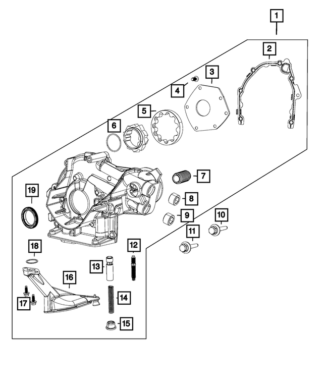 68098344AA - 1.4L Turbo; Engine: Oil Pump Gasket for Mopar Image