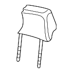 3B0885921AGLGL - Body: Headrest Cover for Volkswagen: Passat Image