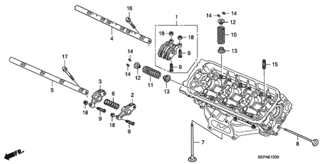 Valve - Rocker Arm (FR.) for 2008 Acura TL #0