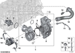 11518054857 - Engine: Coolant Pump with Support for BMW Image