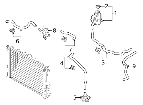 Inverter Cooling Components for 2025 Lexus ES300h #1
