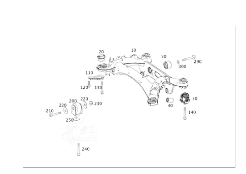 Rear Axle Support for 2018 Mercedes-Benz CLS 63 AMG&reg; S #0