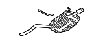 8E0253609HG - : Exhaust Muffler for Audi: A4, A4 Quattro Image