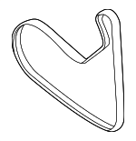 11285B32CE4 - Cooling System: Serpentine Belt for BMW Image