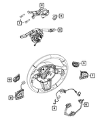 5UW98DX9AB - : Radio Control Switch, Left for Mopar Image
