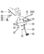52078842 - Service Brakes: Brake Pedal Pivot Shaft for Mopar Image