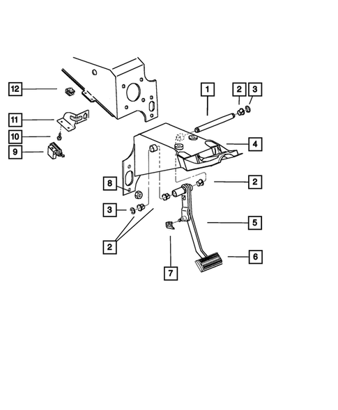 Brake Pedals for 2002 Dodge Durango #0