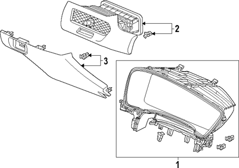 Instrument Panel Components for 2024 Acura Integra #1