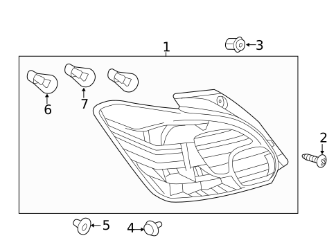 Bulbs - Chassis for 2015 Mitsubishi Mirage #1