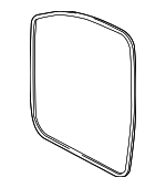 1K4867911E9B9 - Body: Surround Weather-strip for Volkswagen: Golf, GTI, Rabbit Image