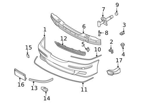 Bumper & Components - Front for 2000 BMW M5 #0