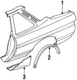 96018GA090 - : Deflector for Subaru Image