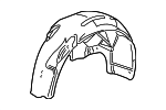 25877952 - Body: Wheelhouse Liner for Pontiac: G6 Image