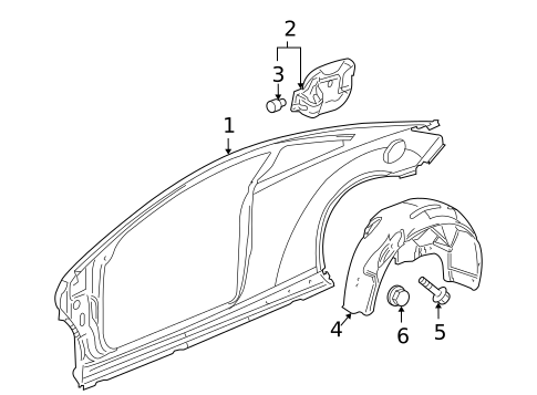 Quarter Panel & Components for 2009 Pontiac G6 #1