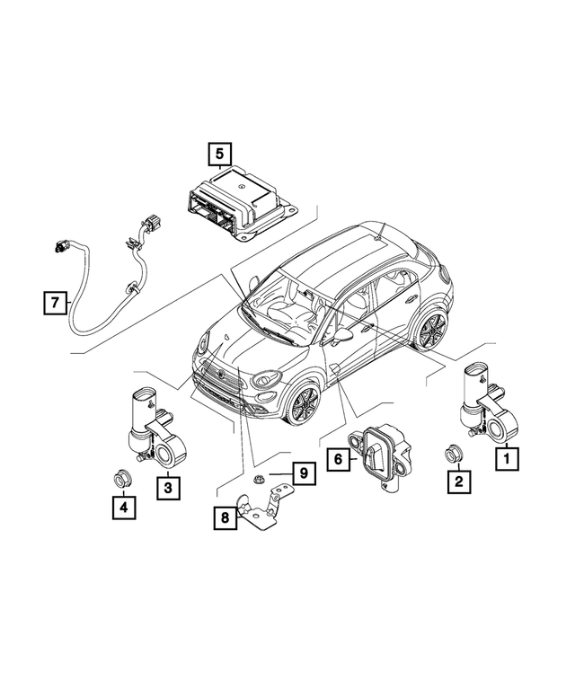 6106154AA - Electrical: Nut for Mopar Image