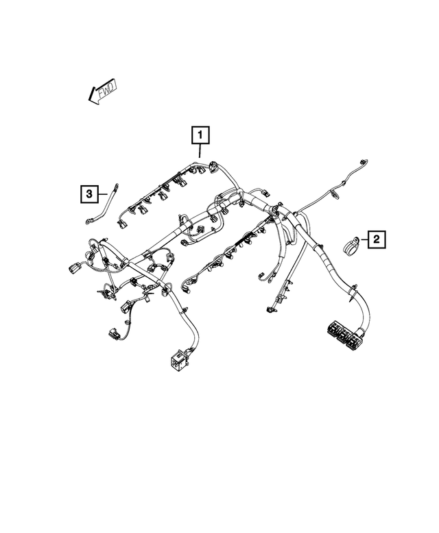 5043062AB - Electrical: Engine Wiring for Mopar Image