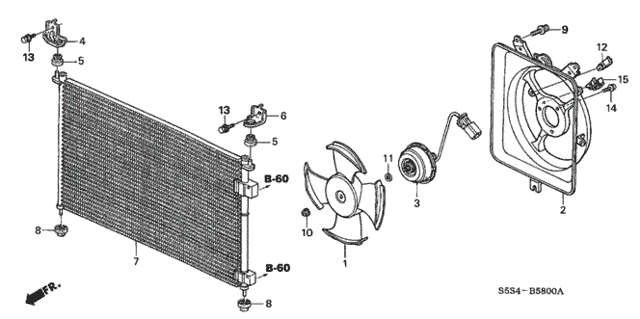 A/C Air Conditioner (Condenser) for 2005 Honda Civic #0