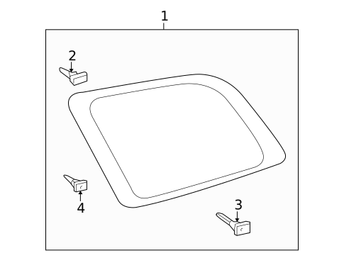 Glass & Hardware for 2015 Toyota Sequoia #0