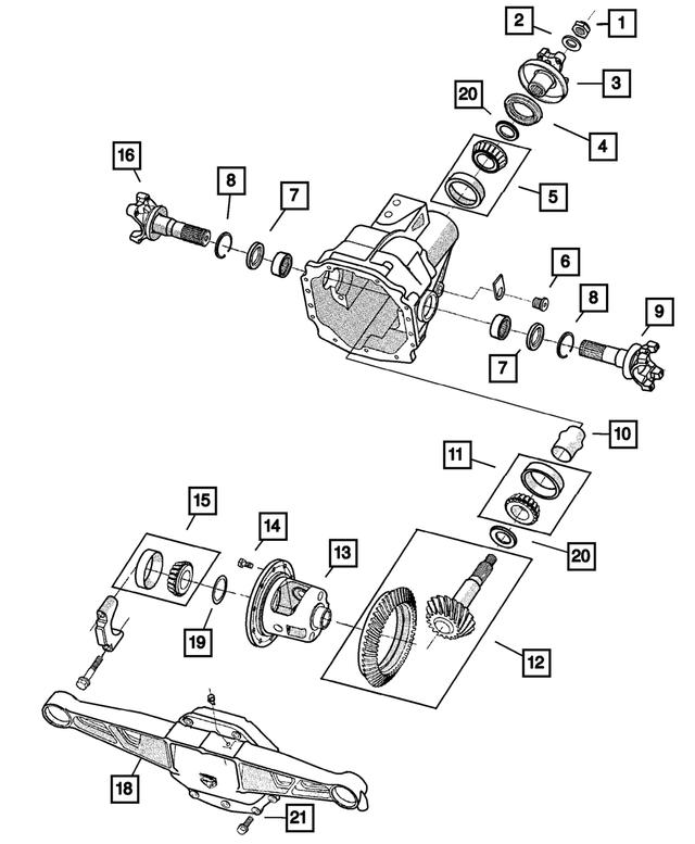 4626728 - Rear Axle: Pinion Shaft Shim Kit for Mopar Image