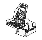 81126THRL41 - : Seat Frame for Honda: Odyssey Image