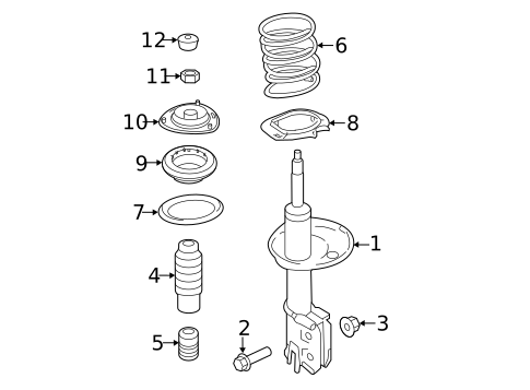 Struts & Components for 2012 Kia Optima #2