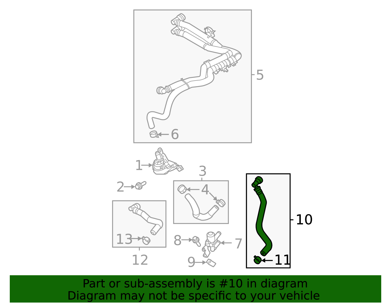 Conjunto de Tubo 1143111 para Ford - Compatible con