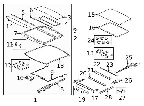 Sunroof for 2011 Jaguar XJ | OEM Parts Online