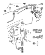 52089231AD - : Brake Tube, Left for Mopar Image