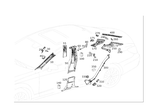2186909000 - Covering and Lining: Trim, a-Pillar for Mercedes-Benz: CLS400, CLS550, CLS63 AMG, CLS63 AMG S Image