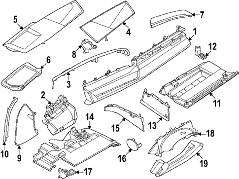 Instrument Panel Components for 2025 BMW 550e xDrive #0