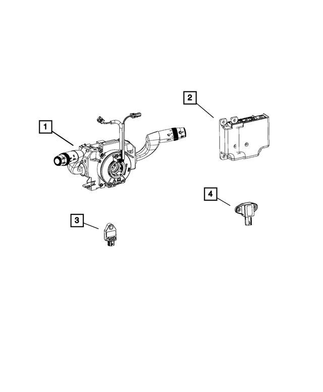 6YC53LXHAA - Restraints: Steering Control Module for Mopar Image