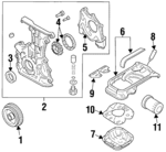 1230362J20 - Engine: Crankshaft Pulley for Nissan: 200SX, NX, Sentra Image