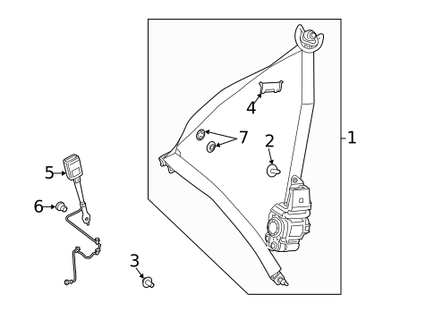 Seat Belt for 2020 Mercedes-Benz CLA35 AMG #1