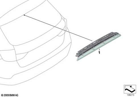 Third Stoplamp for 2013 BMW X1 28iX #0