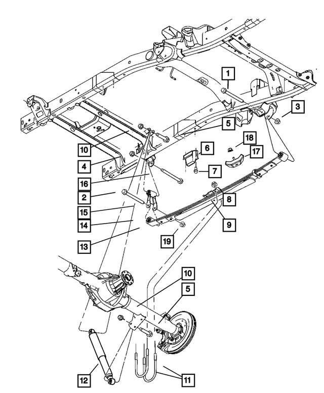 6509493AA - Rear Suspension: Hex Flange Head Bolt for Mopar Image