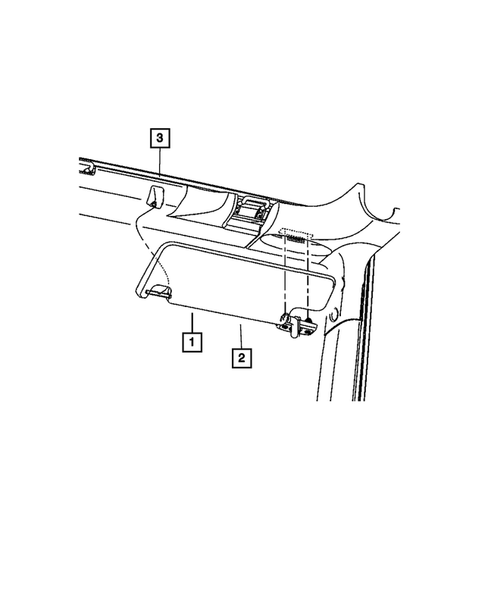 Headliners-Visors-Assist Straps for 2015 Jeep Wrangler #0