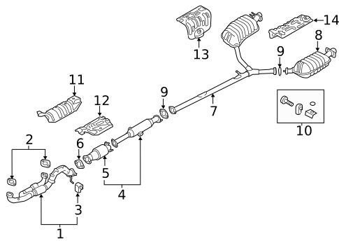 Exhaust Components for 2014 Kia Cadenza #0