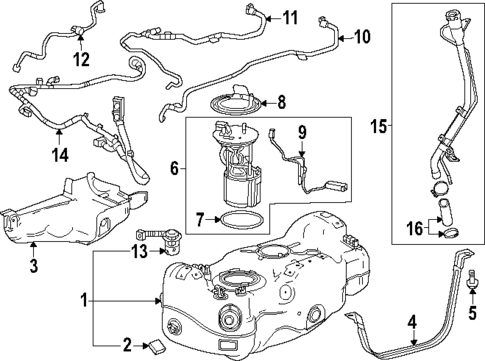 Fuel System Components for 2024 Chevrolet Trax #0